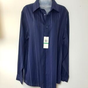Calvin Klein Collection Dark Blue Dress Shirt